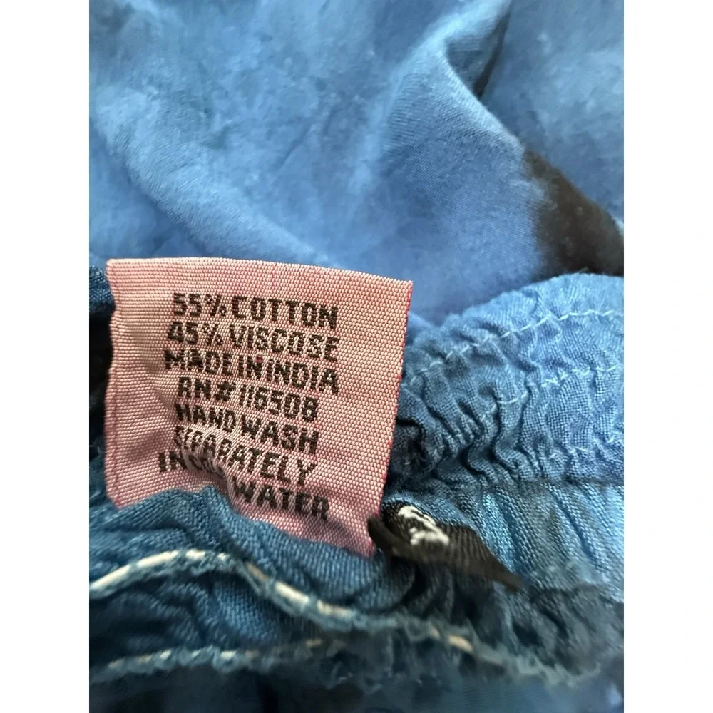 Fashion Terminal Dress Halter Smocked Boho Fairy Festival Embroidered Beachy SM - Picture 14 of 16